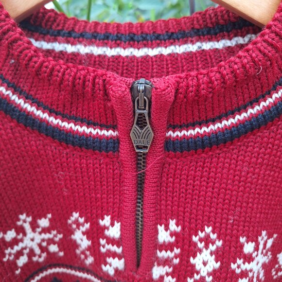 Dale of Norway Lake Placid 1932 Lined Wind Stopper Sweater Pure Wool Size XL - Picture 5 of 9